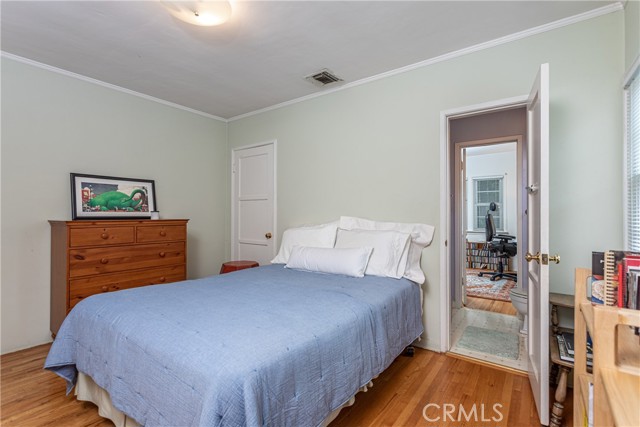 The second bedroom connects to a Jack and Jill bathroom.