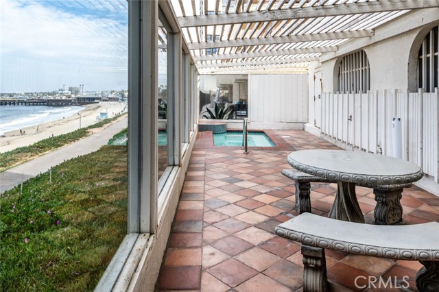 community ocean front hot tub