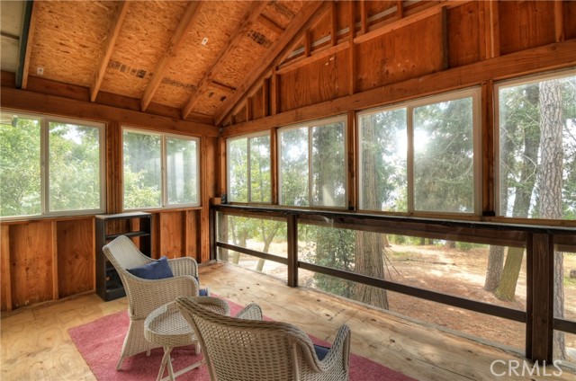 Enclosed deck off of bedroom