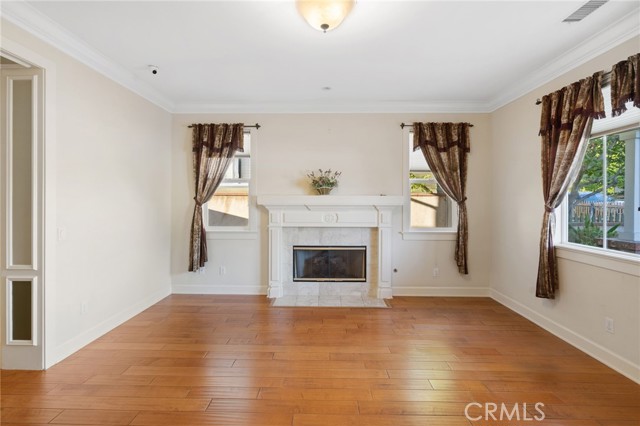 family room upon entering the home
