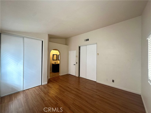 view to the main bathroom from inside the main bedroom