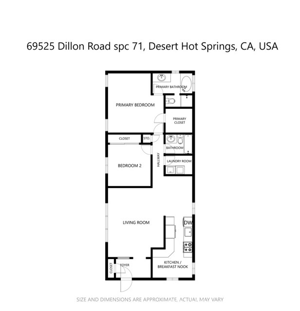 Detail Gallery Image 12 of 25 For 69525 Dillon Rd #71,  Desert Hot Springs,  CA 92241 - 2 Beds | 2 Baths