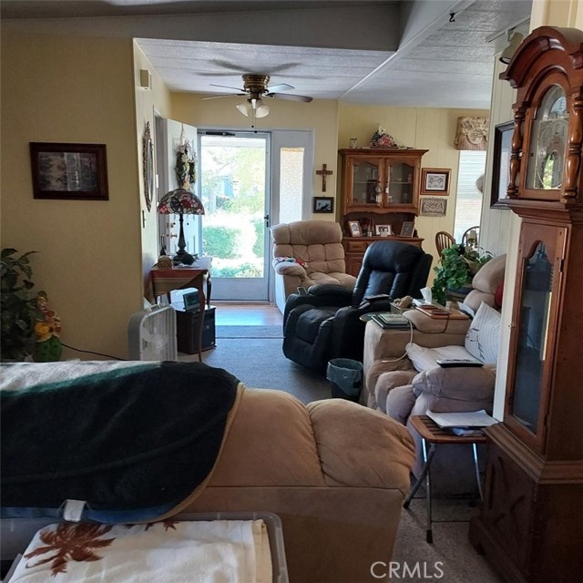 living room opens to front porch