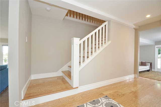 Gorgeous custom wood banister