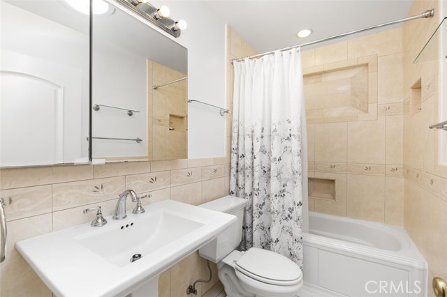 Hall bathroom with a jetted tub - relaxing!