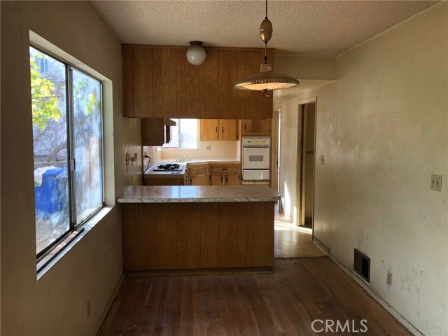 Kitchen and eating area