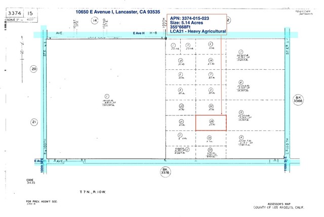 Detail Gallery Image 1 of 2 For 10650 E Ave I, Lancaster,  CA 93535 - – Beds | – Baths