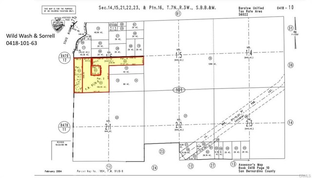 Detail Gallery Image 1 of 1 For 0 Wild Wash & Sorrell, Barstow,  CA 92311 - – Beds | – Baths