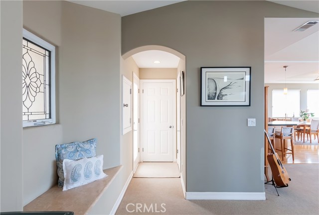 Convenient dumbwaiter carries your bags up/down from garage.  Door on left leads to rooftop deck, storage closet straight ahead and door on right leads to powder room.