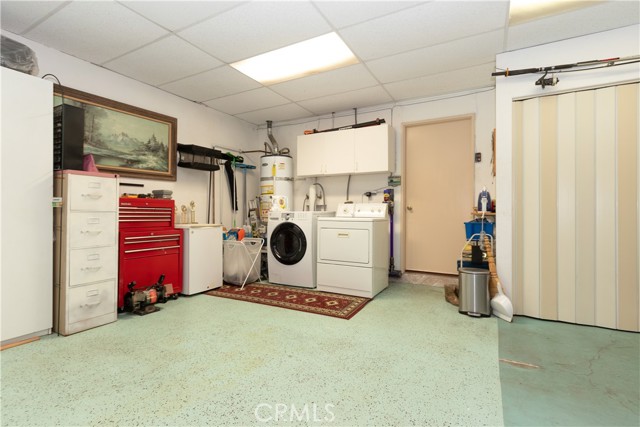 Two-Car Garage with Washer/Dryer