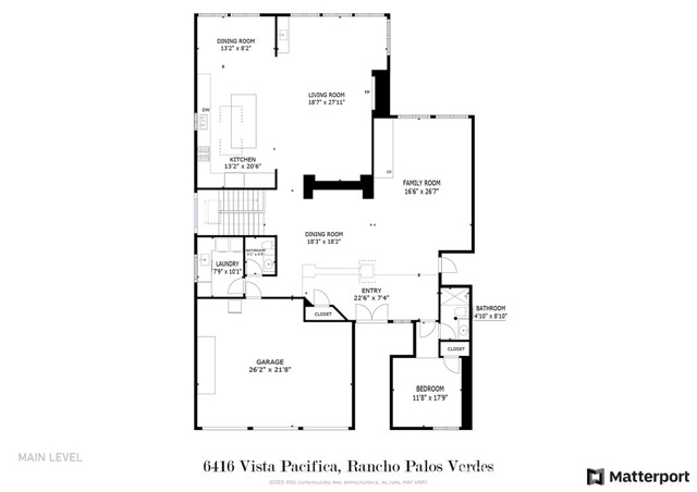 Main Level Floor Plan