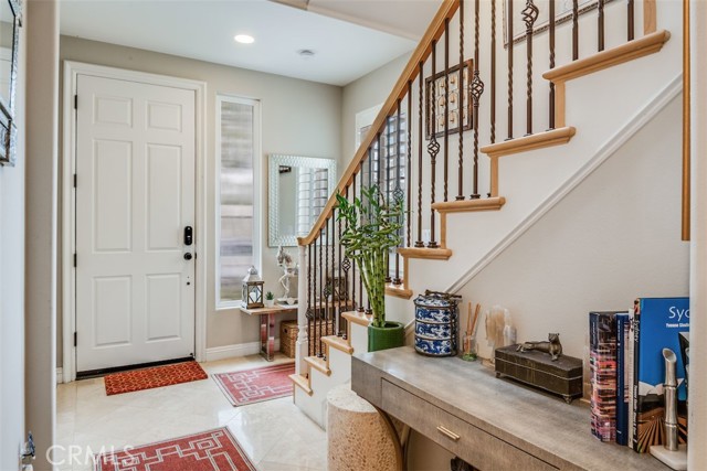 Dramatic entryway stairs