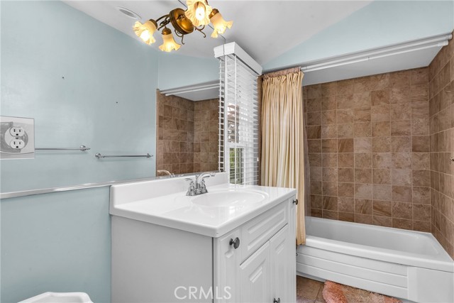 Upstairs master bathroom.