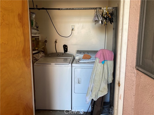 Separate laundry room.