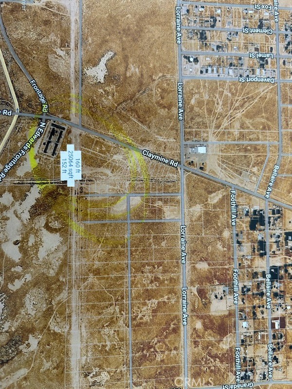 Detail Gallery Image 3 of 3 For 0 Claymine Road, California City,  CA 93505 - – Beds | – Baths