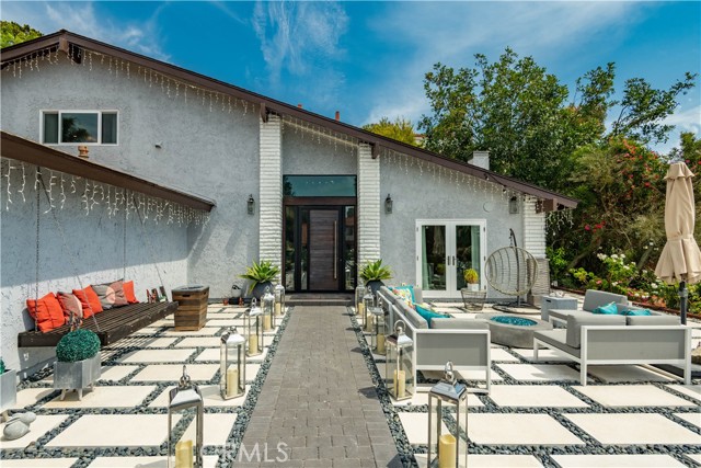 private courtyard to enjoy the views