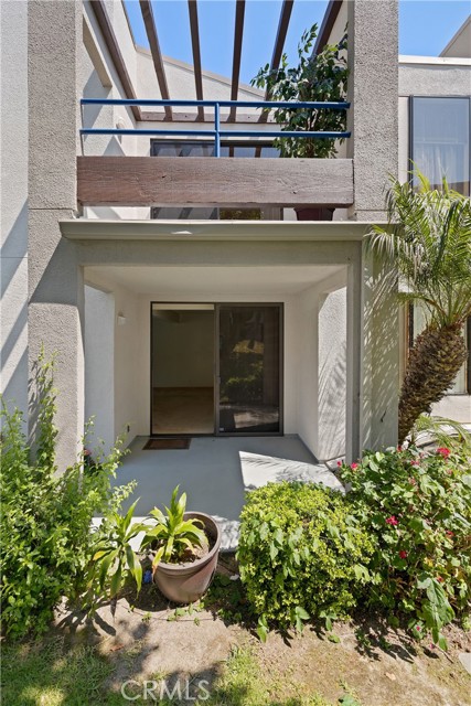 View of patio and upper deck