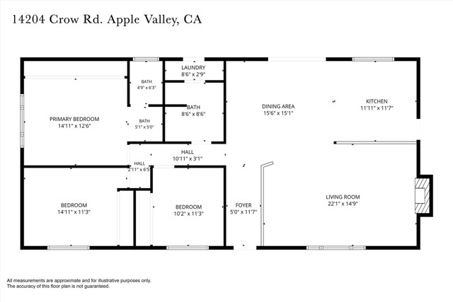 3 Bed Home for Sale in Apple Valley, California
