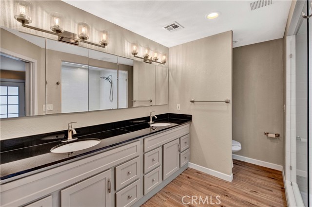 Master bathroom, toward vanity.