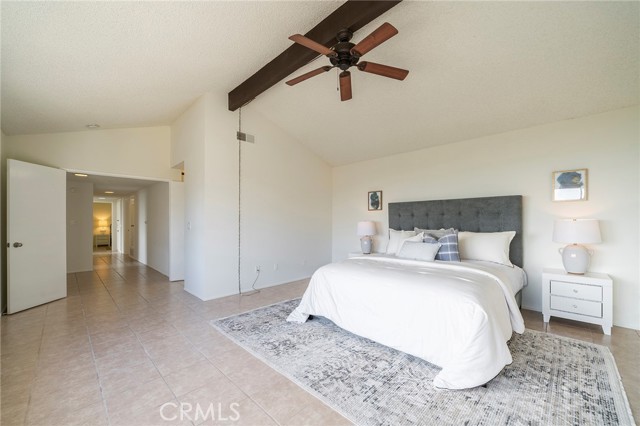 Double door entry to bedroom