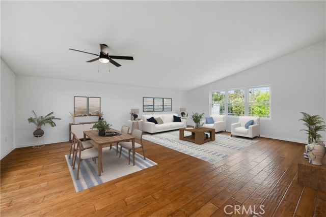 Guest house living and dining room