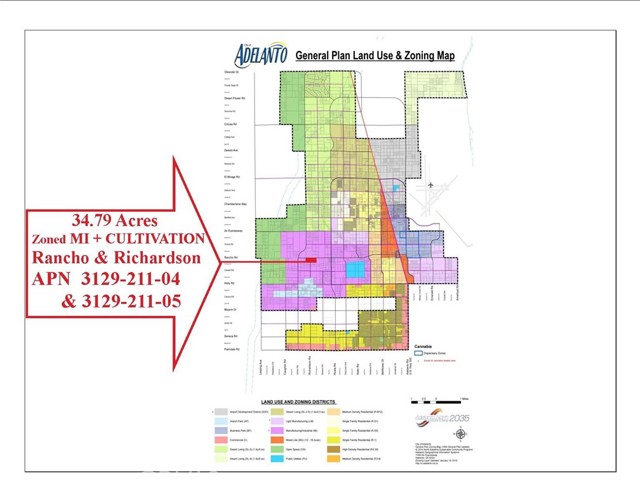 Detail Gallery Image 1 of 6 For 0 Rancho & Richardson Rd, Adelanto,  CA 92301 - – Beds | – Baths