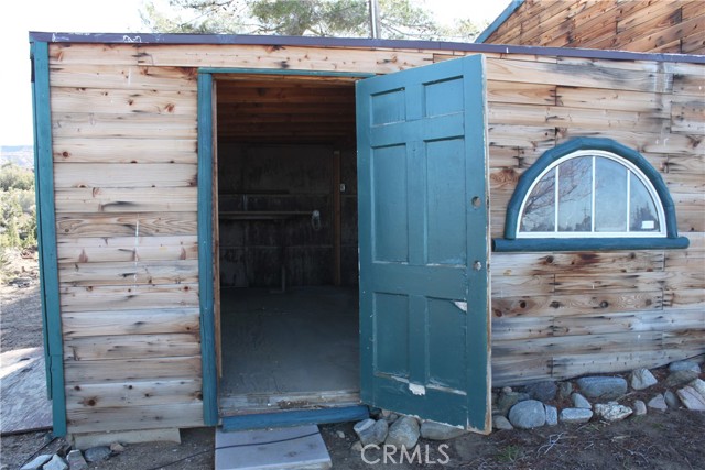 Entry to workshop