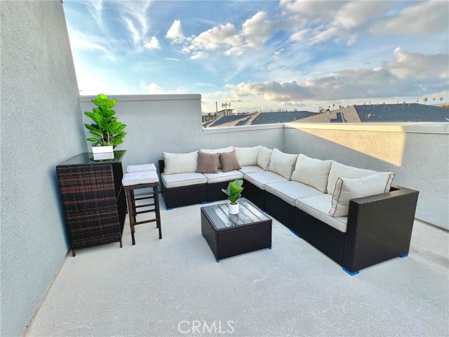 Private roof top deck