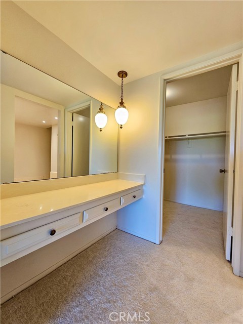 Vanity area & walk-in closet #2