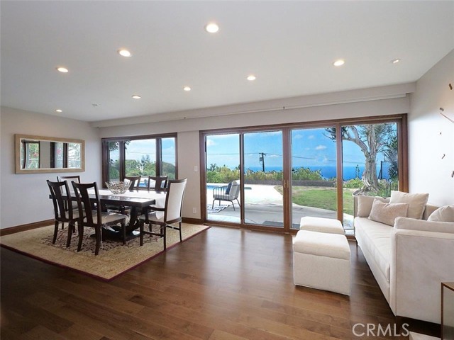 Living Room Opens to Dining Area