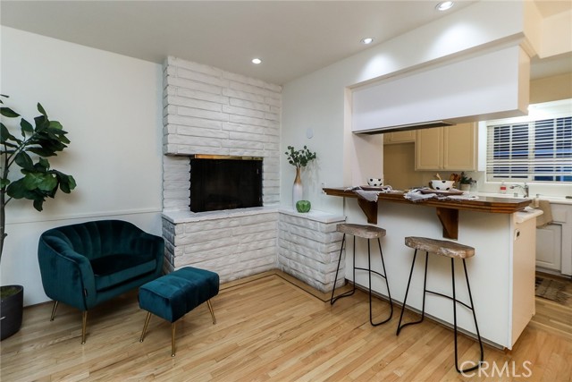 Fireplace in the Family room.