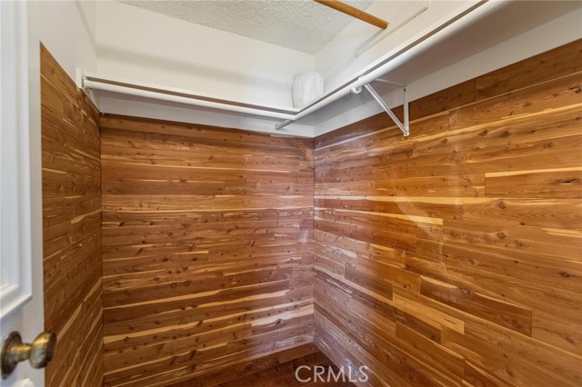 Cedar lined walk-in Closet