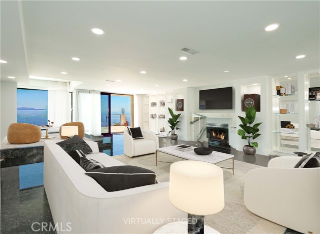 Spacious Family Room Looking Out to View (virtually staged)