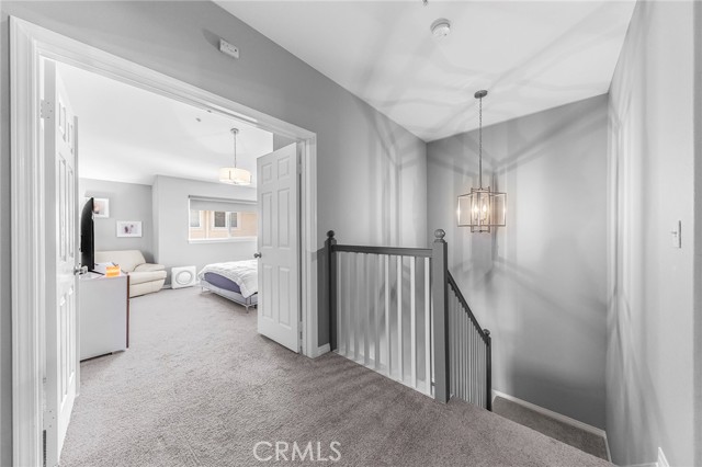 Double doors leading into Master Suite from upstairs hallway