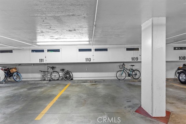 Parking space with overhead storage in gated garage!