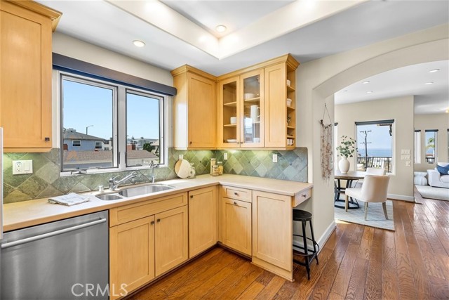 Kitchen opens to main living area