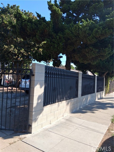 Back fence.