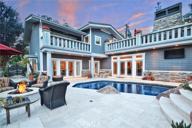 Huge balconies overlooking pool area