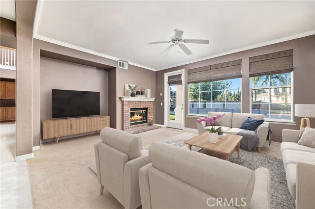 Family Room Virtually Staged