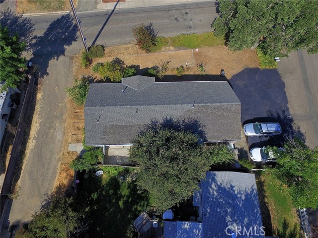 Overhead View of home, parking and alley way