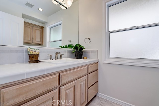 Living level powder room