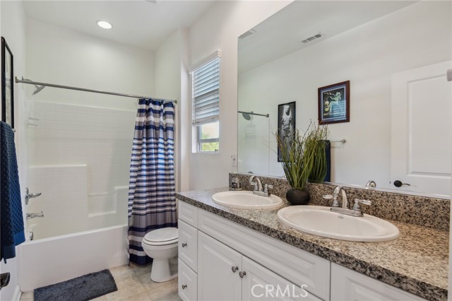 Dual Vanities in upstairs bathroom (not a Jack & Jill)