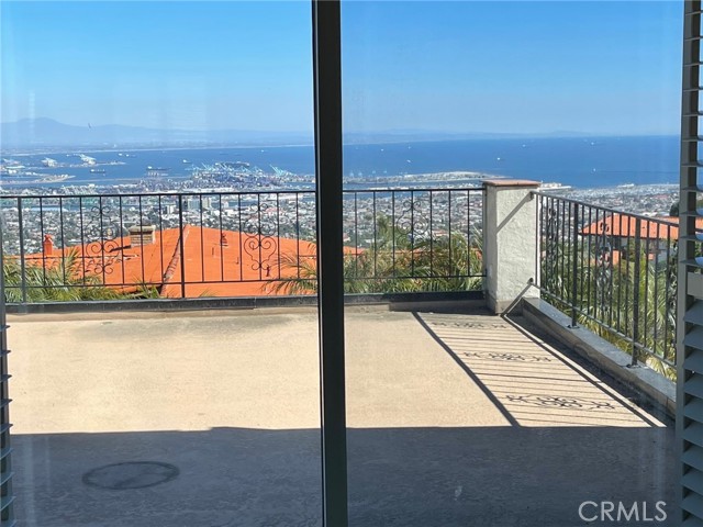 Panoramic ocean view from west facing bedroom