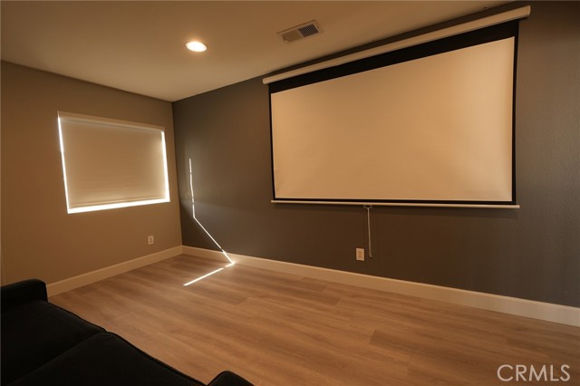 3rd Bedroom with entertainment panel for video projections