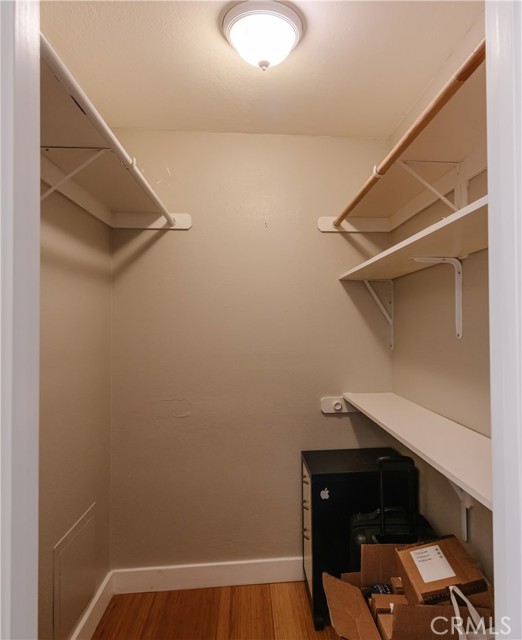 One of 2 walk-in closets