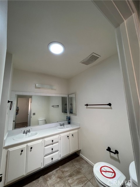 Hallway bathroom with solar light tube