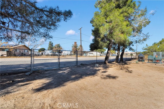 Backyard with Chain Link Fencing