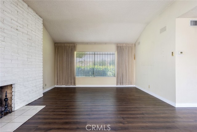 Looking out from the living room onto the community gardens at 999 Valley Boulevard #34