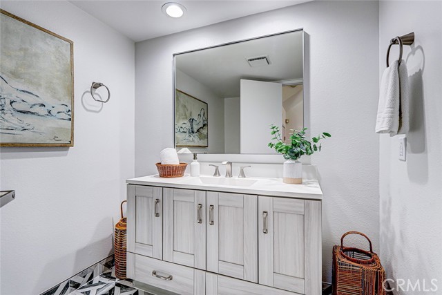 Updated powder room