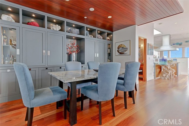 Formal Dining Area and Custom Built-Ins